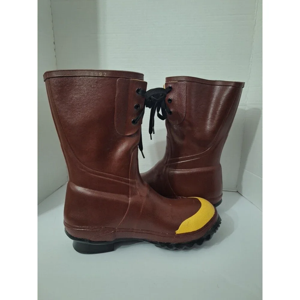 Ranger Honeywell Rubber Insulated Steel Toe Work Boots Sz 10 Red ASTM F2413-11